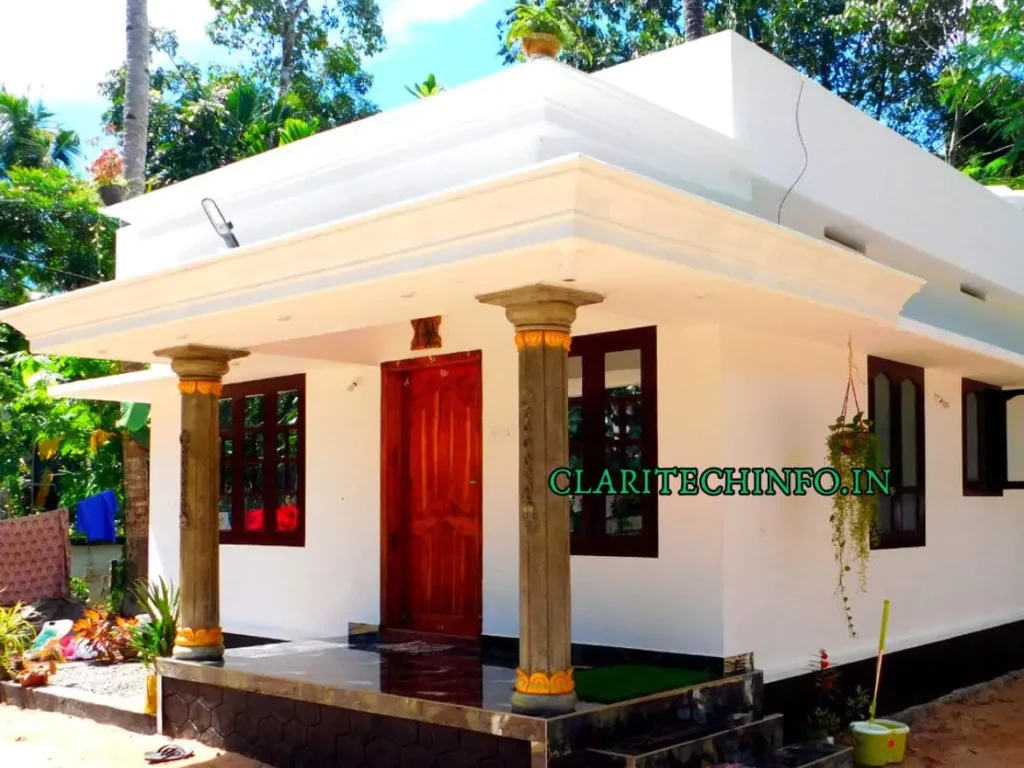  Low Budget house design Kerala with 2 BHK