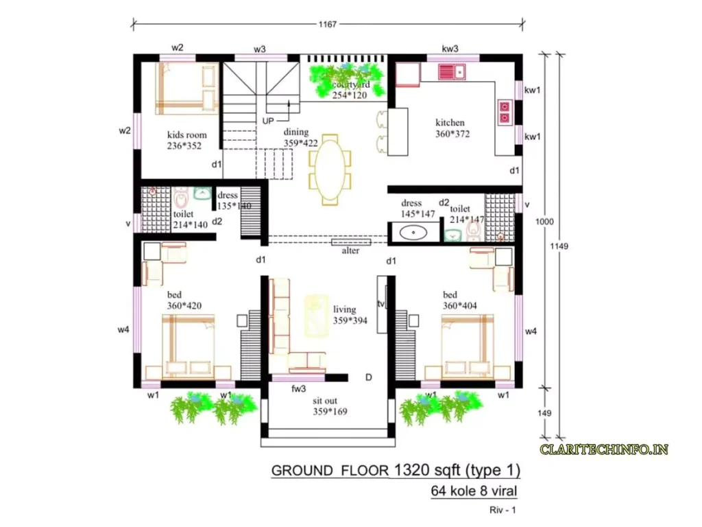 Stunning 3Bhk House Plan in Kerala 