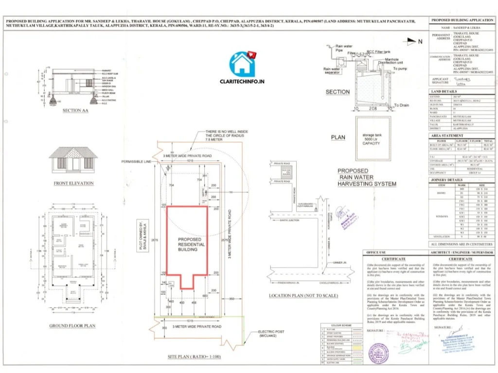 2bhk home design plan