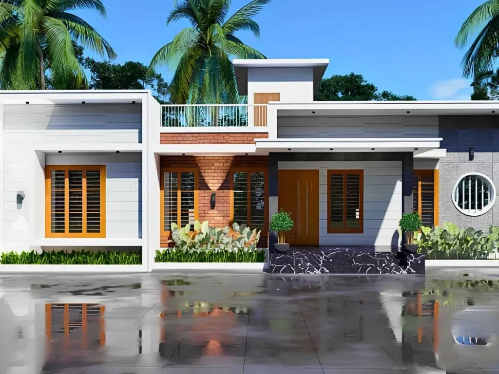 2_bhk Contemporary House Design in Kerala