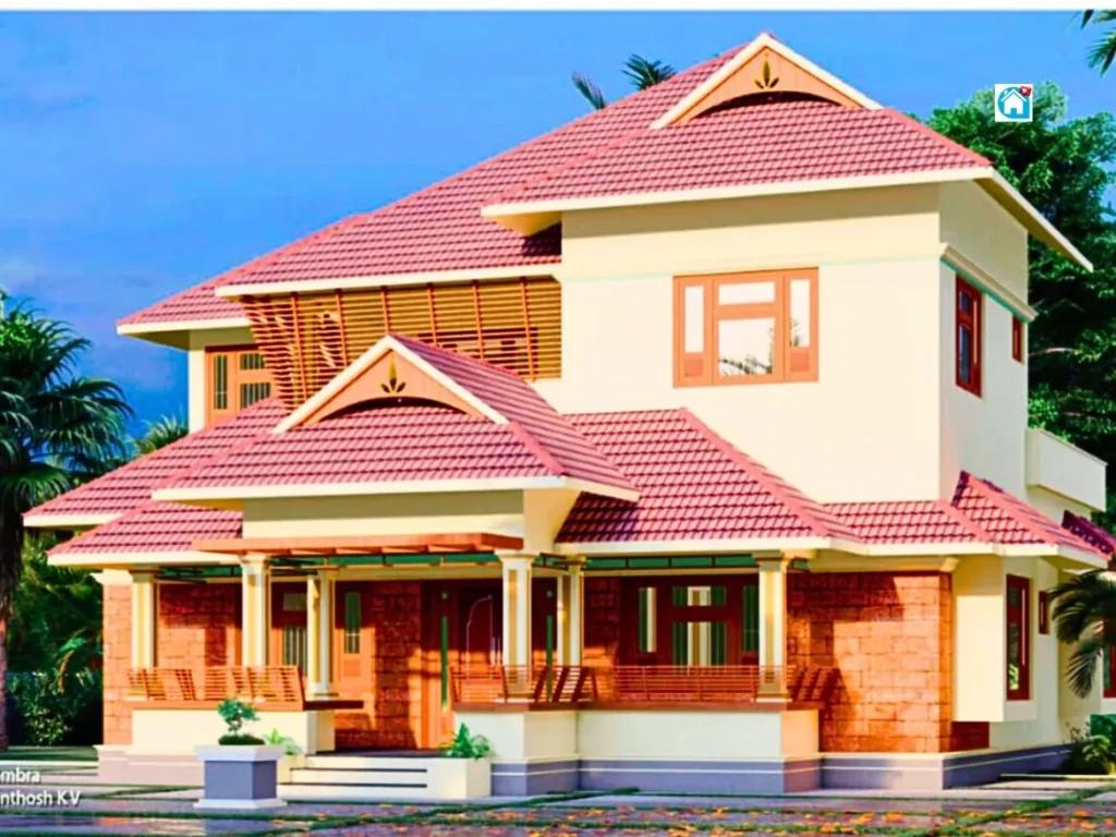 Traditional Kerala House Design - 3D
