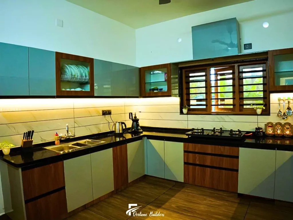 4 Bhk Kerala House Design Kitchen
